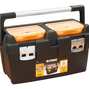 CAJA HERRAMIENTAS ABS NEGRA 500X295X270MM IRONSIDE