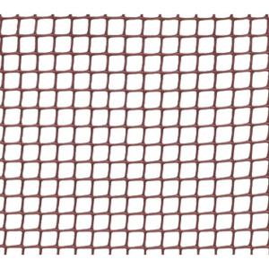 MALLA PLASTICO 10X10MM 1X25M 310GR/M MARRON NATUUR