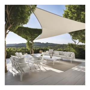 TOLDO VELA TRIANGULAR 185GR 5X5X5M BLANCO NATUUR