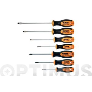 JUEGO DESTORNILLADOR B.PL/PZ 7 PIEZAS IRONSIDE
