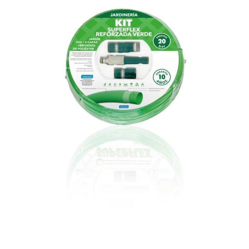 MANGUERA SUPERFLEX 3 CAPAS VERDE 15X20 15M ACC.NAT