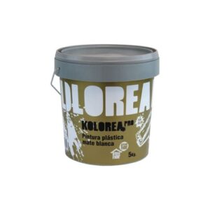 PINTURA PLASTICA EXT/INT MATE BLANCO 5KG KOLOREA