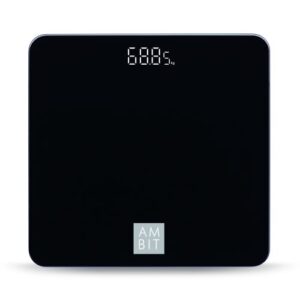 BASCULA BAÑO DIG CRIST NEGRA EB3469 AMBIT