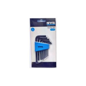 JUEGO 8 PIEZAS LLAVE ALLEN HEXAGONAL 1,5-6MM NIVEL