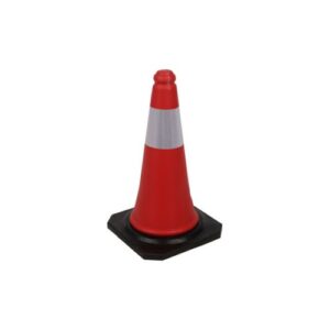 CONO SEÑALIZACION 50CM BANDA REFLEC.BASE GOMA NIV