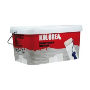 PINTURA PLASTICA MONOCAPA MATE BLANCA 5KG KOLOREA