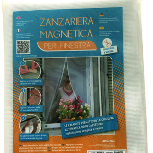 MOSQUITERA MAGNETICA VENTANA BL.150X180CM NATUUR