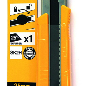 CUTTER ABS+TPR RUEDA BLOQUEO CUCHILLA 25MM IRONSID