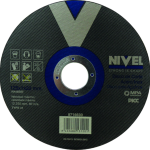 DISCO CORTE INOX 125X1X22MM NIVEL